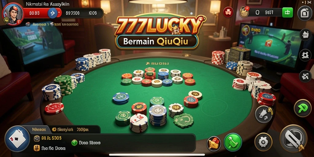 Tampilan gameplay seru dalam 777LUCKY QiuQiu.