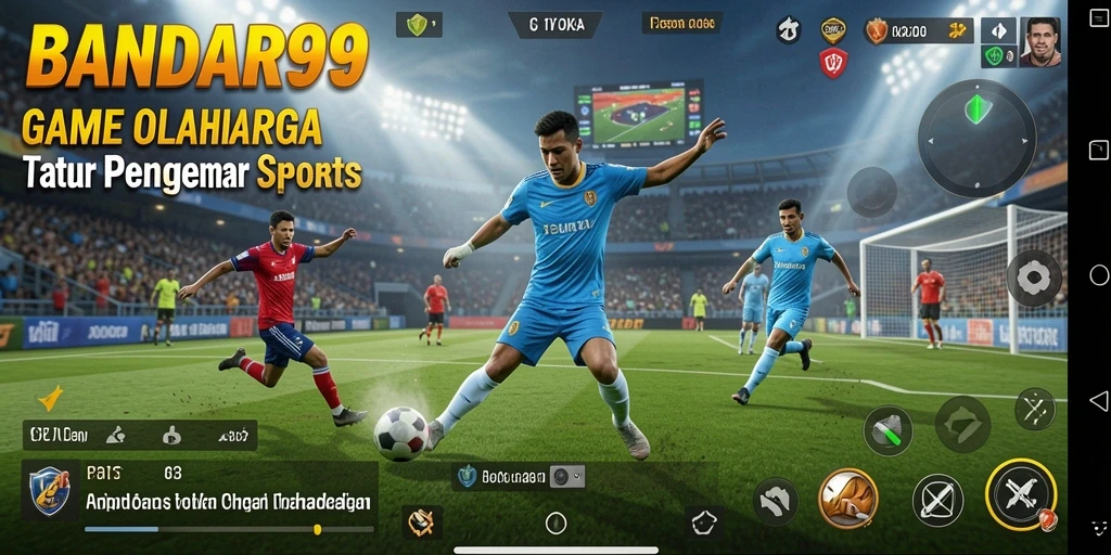Tangkapan layar BANDAR99 menampilkan antarmuka gameplay olahraga yang menarik dan interaktif.
