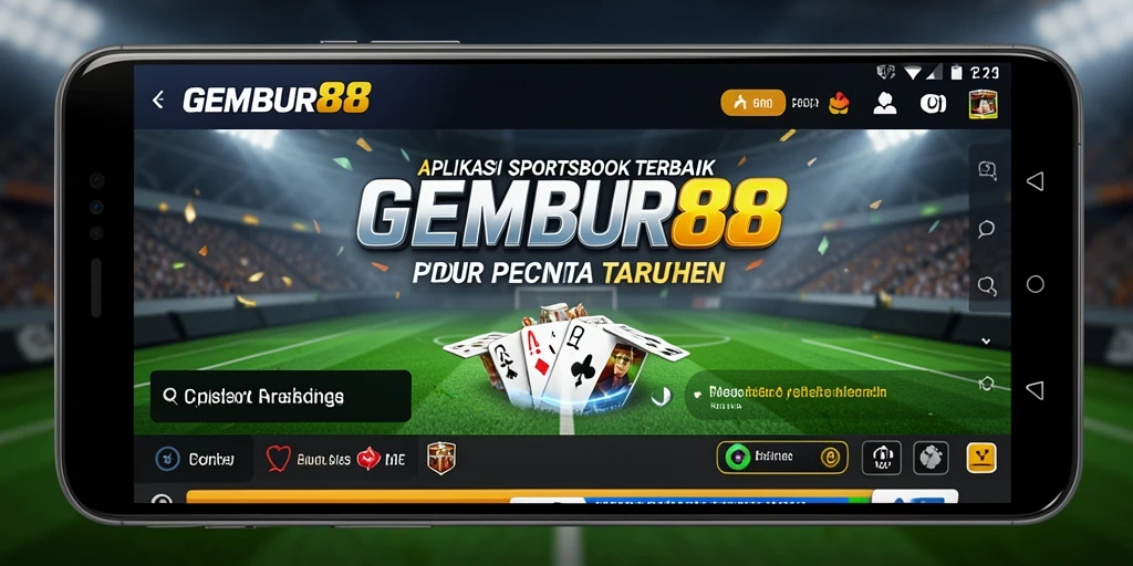 Tampilan gameplay taruhan di aplikasi GEMBUR88 yang menarik.