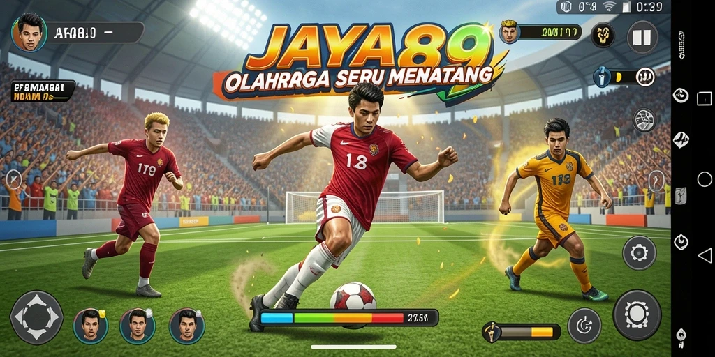 Tampilan aksi seru di JAYA89 saat pertandingan olahraga.