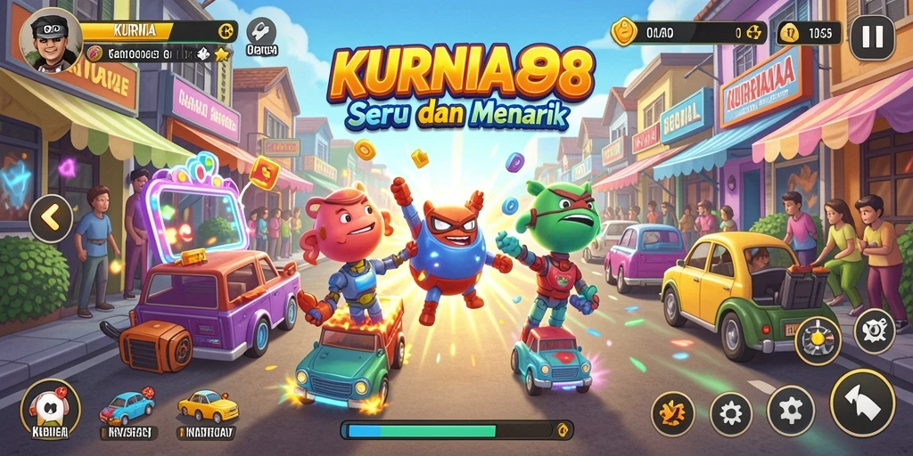 Tangkapan layar gameplay KURNIA898 menampilkan aksi seru di arena Arcade.
