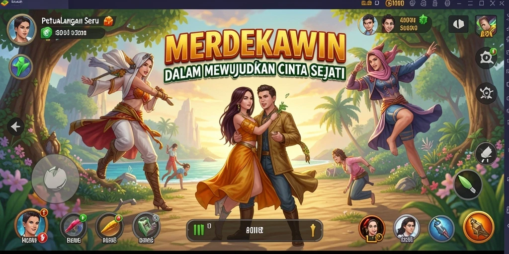 Tampilan gameplay MERDEKAWIN yang seru dan penuh tantangan.