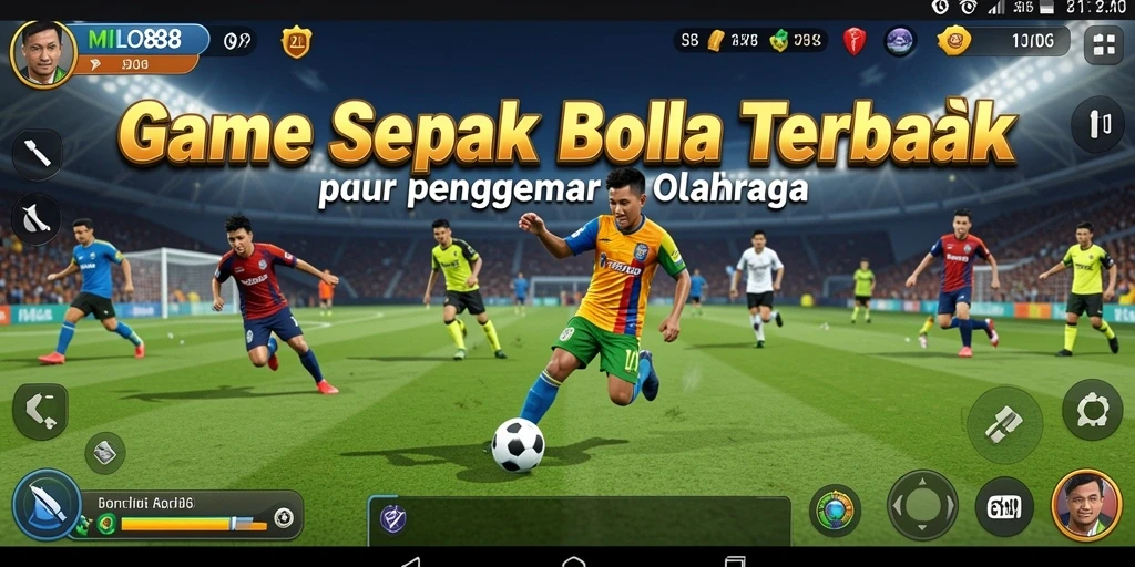 Tampilan gameplay <strong>MILO88</strong> dengan aksi sepak bola yang mendebarkan.