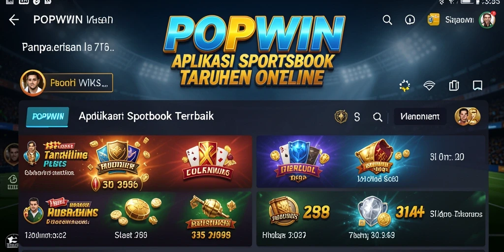 Tampilan screenshot <strong>POPWIN</strong> menunjukkan antarmuka taruhan yang menarik.