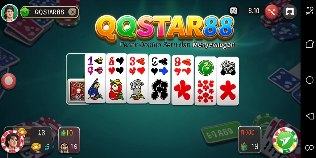 Tampilan gameplay QQSTAR88 yang menarik dan interaktif dalam permainan Domino.