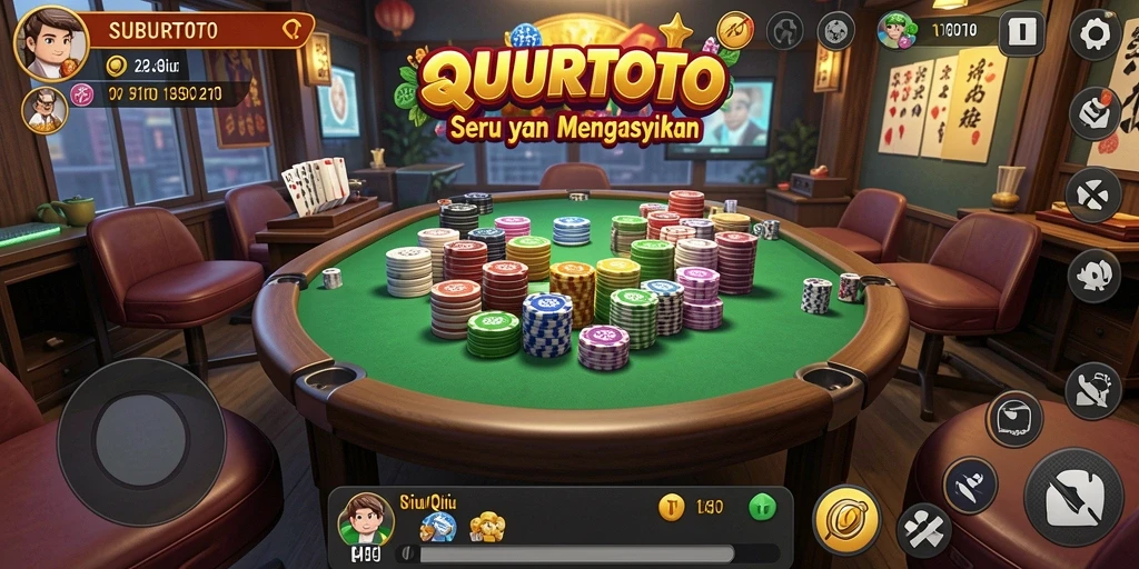 Tampilan menarik dari gameplay QiuQiu SUBURTOTO.