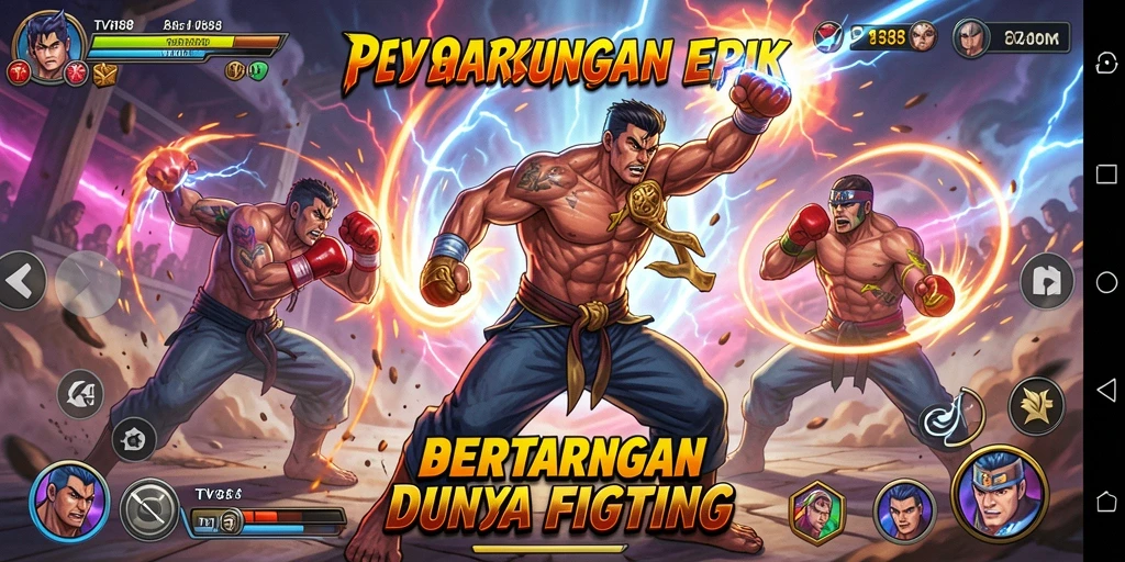 Tampilan menyeramkan dari pertarungan seru di TV888.