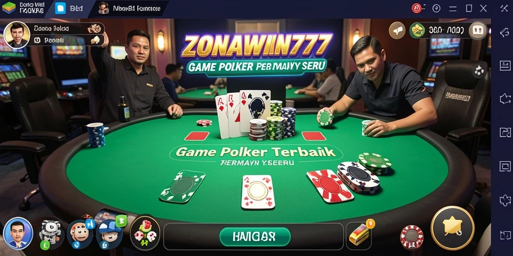 Gameplay Poker yang seru dan mengasyikkan di ZONAWIN777.