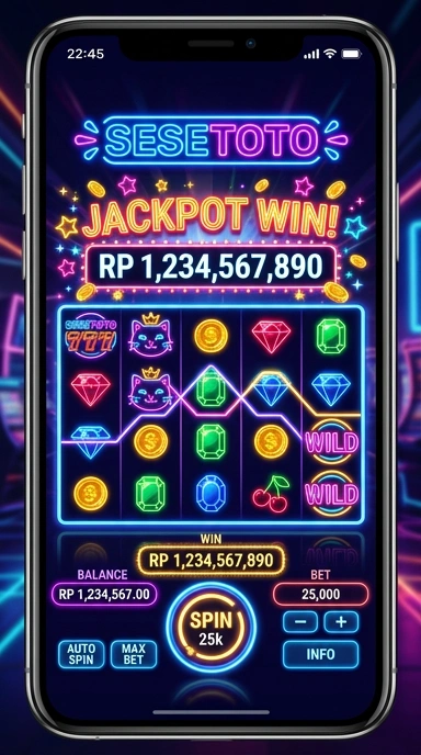Screenshot aplikasi sesetoto menampilkan berbagai fitur menarik.